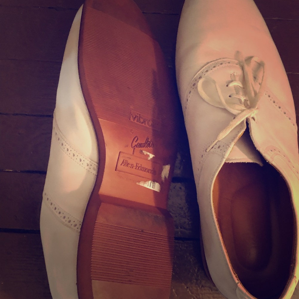 Allen Edmonds White Bucks